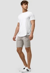 Indicode Herren Bryant Chino Shorts 4 Taschen Khaki/Beige/Grau