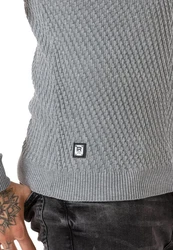 RedBridge Rollkragenpullover Gosport Grau/Hellgrau/Dunkelgrau