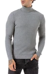 RedBridge Rollkragenpullover Gosport Grau/Hellgrau/Dunkelgrau