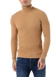 RedBridge Rollkragenpullover Gosport Braun/Beige