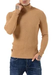 RedBridge Rollkragenpullover Gosport Braun/Beige