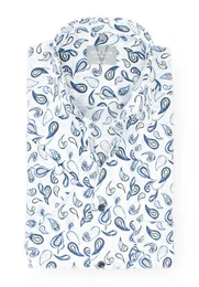 Kurzarmhemd Kurzarmhemd - Comfort Fit - Muster - Bleu Allover-Print
