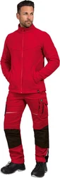 Leibwächter Fleecejacke Casual Line Polar Rot/Dunkelrot