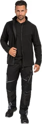 Leibwächter Fleecejacke Casual Line Polar Schwarz