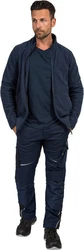 Leibwächter Fleecejacke Casual Line Polar Dunkelblau/Hellblau/Blau