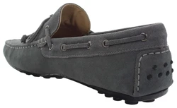 LUMBERJACK Mokassin Slipper Bootsschuh Grau/Dunkelgrau