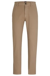 BOSS ORANGE Chinohose Chino_tapered mit BOSS Schriftzug Khaki/Beige