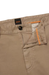 BOSS ORANGE Chinohose Chino_tapered mit BOSS Schriftzug Khaki/Beige