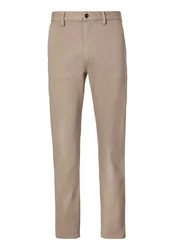 BOSS ORANGE Chinohose Chino_tapered mit BOSS Schriftzug Khaki/Beige