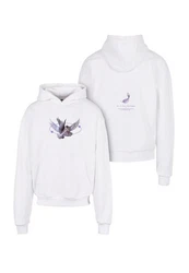 Upscale by Mister Tee Kapuzensweatshirt Vive La Liberte Oversize Hoody Weiß/Lila/Grau/Dunkelblau