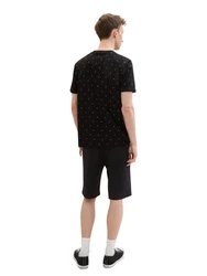TOM TAILOR Denim Cargoshorts Four-Pocket-Style Schwarz/Grün