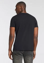Bruno Banani T-Shirt mit Frontprint Schwarz/Rot/Gelb/Dunkelgrau
