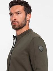 OMBRE Bikerjacke Khaki/Dunkelgrün/Grau/Braun