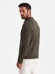 OMBRE Bikerjacke Khaki/Dunkelgrün/Grau/Braun