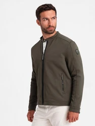 OMBRE Bikerjacke Khaki/Dunkelgrün/Grau/Braun