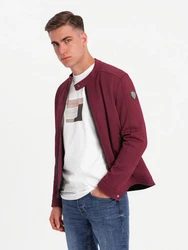 OMBRE Bikerjacke Dunkelrot/Bordeaux/Rot