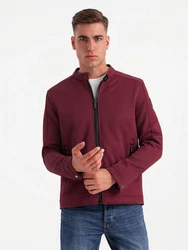 OMBRE Bikerjacke Dunkelrot/Bordeaux/Rot
