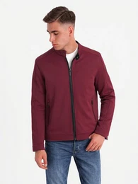 Bikerjacke BIKER-Jacke fr Herren aus strukturiertem Stoff