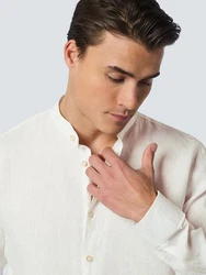 No Excess Hemd Langarmshirt Langarmhemd weiß