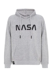 RedBridge Herren Kapuzenpullover Hoodie NASA Grau