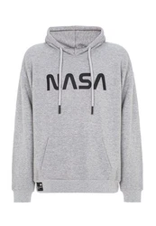 RedBridge Herren Kapuzenpullover Hoodie NASA Grau