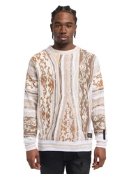 Carlo Colucci Pullover di Cicco Schwarz/Weiß/Hellblau/Orange