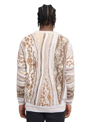 Carlo Colucci Pullover di Cicco Schwarz/Weiß/Hellblau/Orange