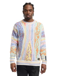 Carlo Colucci Pullover di Cicco Schwarz/Grau/Gelb/Creme/Weiß/Mischfarben