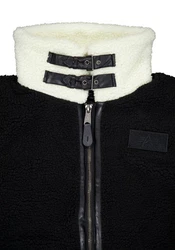 Alpha Industries Bomberjacke B-3 Teddy Schwarz/Dunkelblau