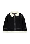 Alpha Industries Bomberjacke B-3 Teddy Schwarz/Dunkelblau