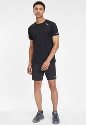 2xU Laufshorts Aero Schwarz/Dunkelblau/Dunkelgrau/Hellblau