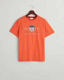 T-Shirt REG ARCHIVE SHIELD SS T-SHIRT, BURNT ORANGE
