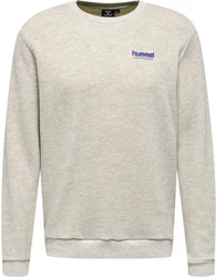 hummel Rundhalspullover Grau/Khaki/Beige/Braun