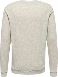hummel Rundhalspullover Grau/Khaki/Beige/Braun