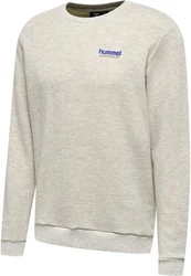 hummel Rundhalspullover Grau/Khaki/Beige/Braun