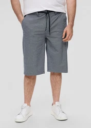 s.Oliver Bermudas Relaxed Weiß/Grau/Creme/Hellgrau