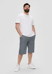 s.Oliver Bermudas Relaxed Weiß/Grau/Creme/Hellgrau