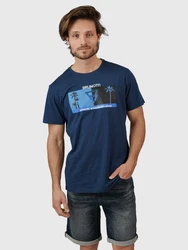 Brunotti Kurzarmshirt Leeway Men T-shirt Dunkelblau/Blau/Hellblau
