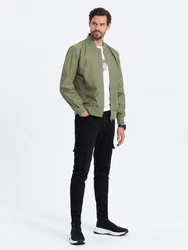 OMBRE Bomberjacke Dunkelgrün/Khaki/Grün