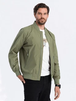 OMBRE Bomberjacke Dunkelgrün/Khaki/Grün