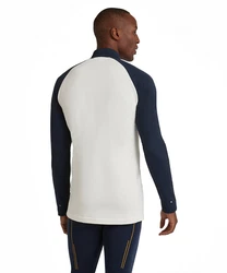 FALKE Langarmshirt Dunkelblau/Schwarz/Hellblau