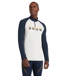 FALKE Langarmshirt Dunkelblau/Schwarz/Hellblau