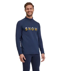 FALKE Langarmshirt Dunkelblau/Gelb/Hellblau/Blau