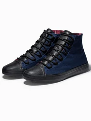 OMBRE Herren-Turnschuhe Sneaker Dunkelblau/Blau