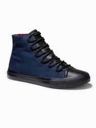 OMBRE Herren-Turnschuhe Sneaker Dunkelblau/Blau