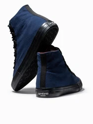 OMBRE Herren-Turnschuhe Sneaker Dunkelblau/Blau
