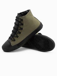 OMBRE Herren-Turnschuhe Sneaker Dunkelgrün
