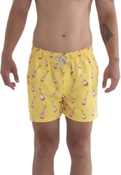 Just Like You Badeshorts für Herren Gelb/Creme