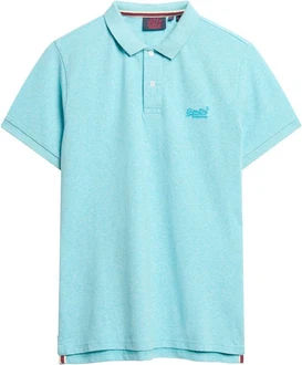 Superdry Poloshirt Classic Pique Polo aqua blau