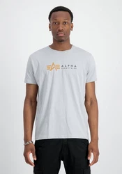 Alpha Industries T-Shirt Alpha Label T Weiß/Gelb/Creme/Grau/Silber/Rot